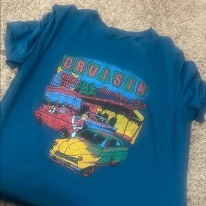 Blue Cruisin' Graphic T-Shirt